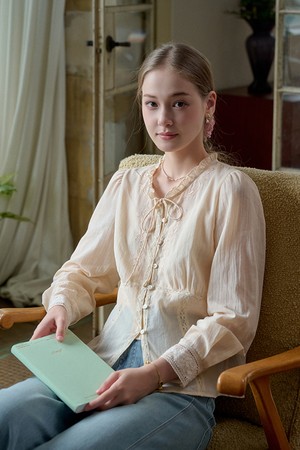 Literary lace blouse
