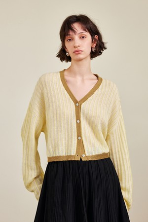 V-neck design loose cardigan