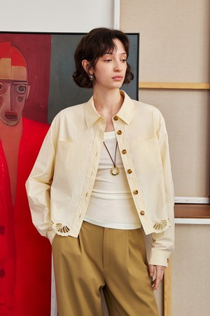 Pre new loose casual shirt jacket_2color