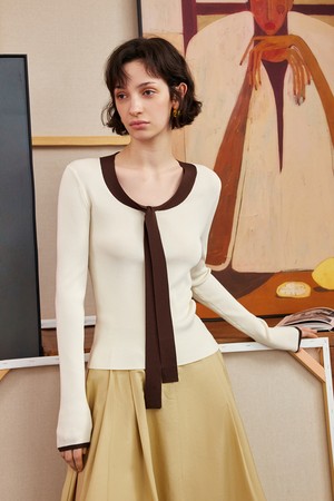 Sense fake two-piece top