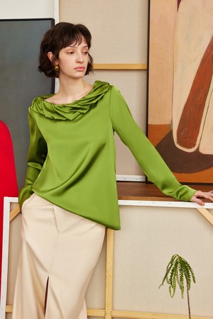 Lace cloud collar top_2color