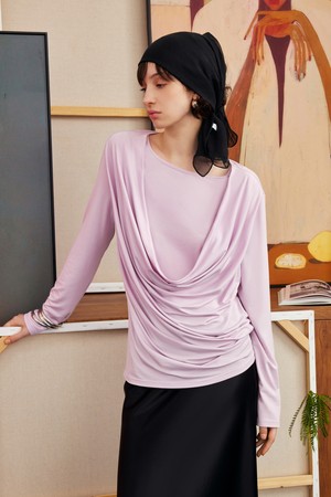 French lazy fake two-piece top_3color