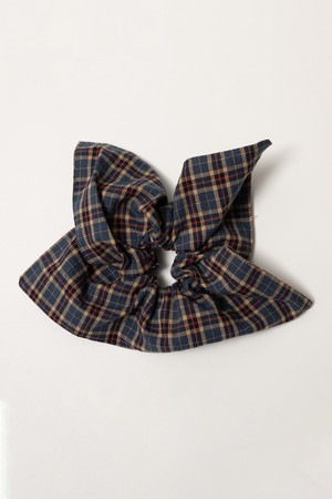 Autumn check hair scrunchie_SQUARE_2color