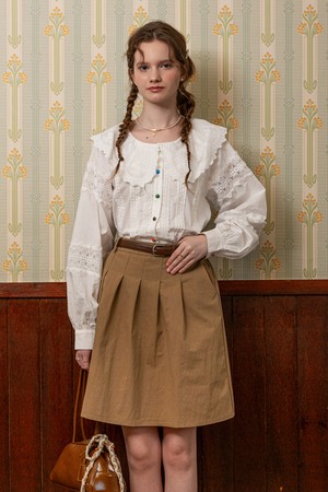 Autumn solid color skirt_2color