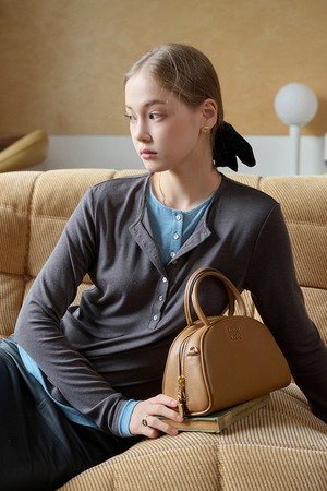 French two-piece fake top_2color