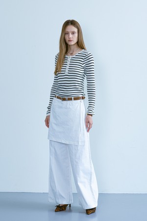 Loose apron pants_3color