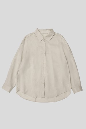 Loose solid color shirt_2color