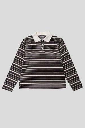 Classic collar stripe top_2color