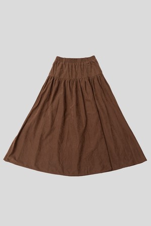 Silky feel scarf skirt_2color