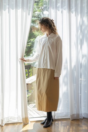 Straight slim skirt_2color