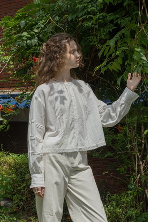 Daily round neck shirt_WHITE