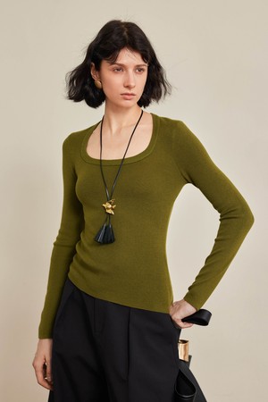 Versatile long-sleeved top_2color