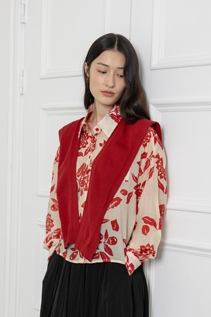 Maple leaf shirt and shawls set_RED