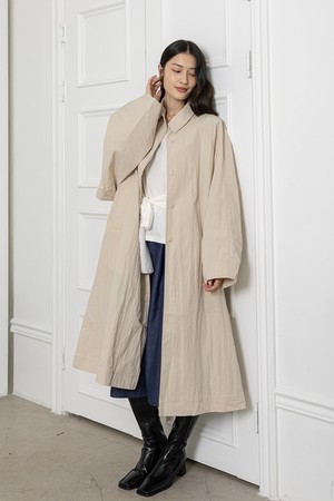 Beige loose coat