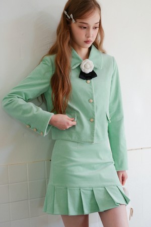 Corduroy collar jacket