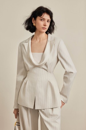 Design striped jacket