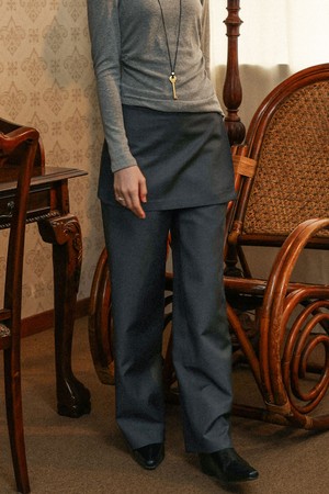 Skirt overlay pants_2color