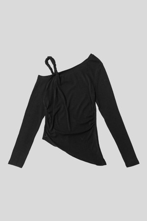 Half shoulder sleeves top_3color