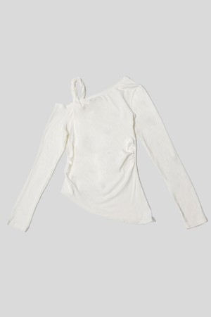 Half shoulder sleeves top_3color