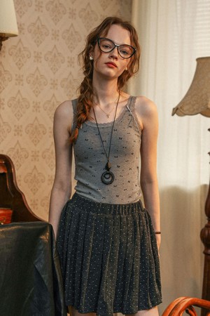 Heart pattern tank top_3color