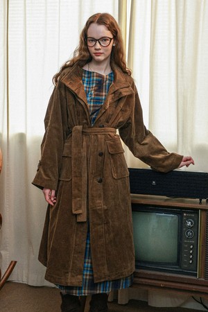 Corduroy brown coat