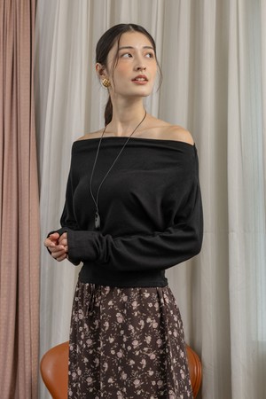 One-shoulder hot top_4color