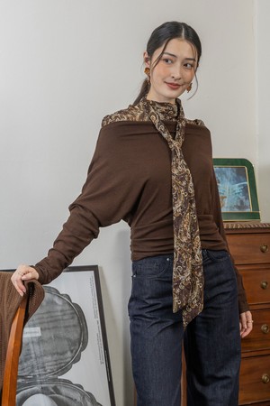 One-shoulder hot top_4color