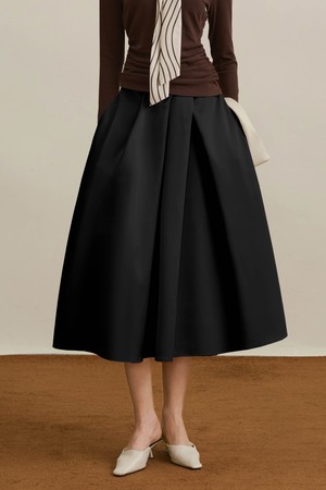 Loose solid versatile skirt_2color