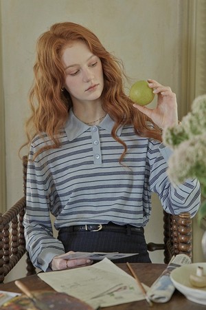 Stripe rugby sweater