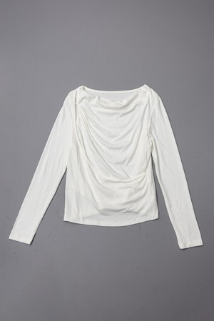 Drape solid color long sleeves top_3color