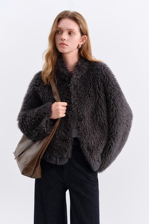Button fur jacket