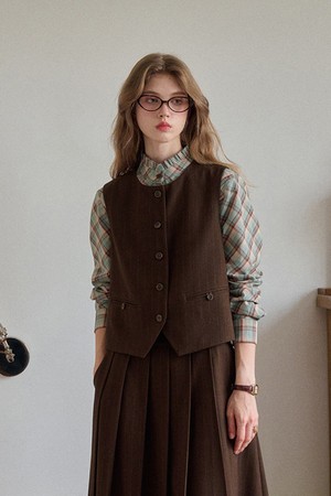 Vintage french striped vest