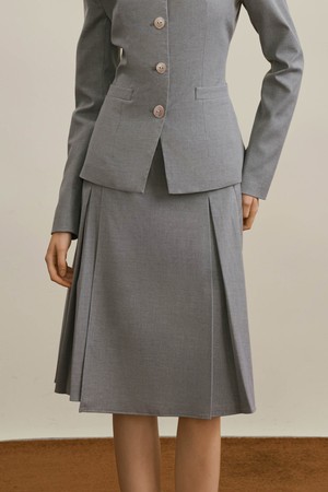 Contrast waist skirt