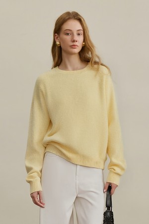 Loose casual brushed knit top_4color