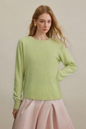 Loose casual brushed knit top_4color