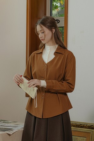 Crew neck casual shirt_2color