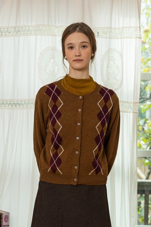 Fitted waist solid color long-sleeve top_4color