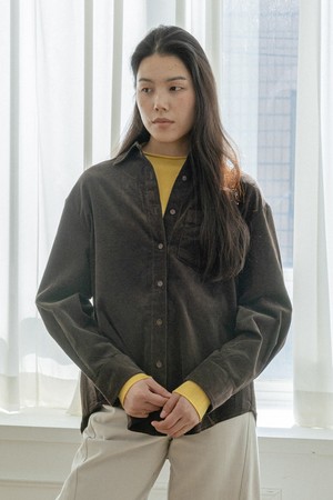 Crew neck lightweight knit top_4color