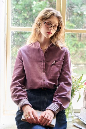 Detachable corduroy shirt_3color