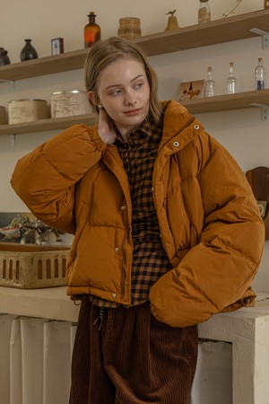 Crew neck warmth padding_2color