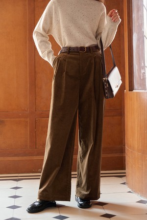 Casual commuter wide pants_2color