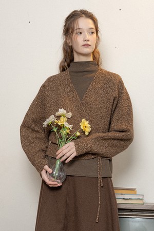 Classic solid color knit warm top_2color