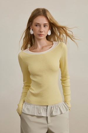 Versatile slimming fake knit