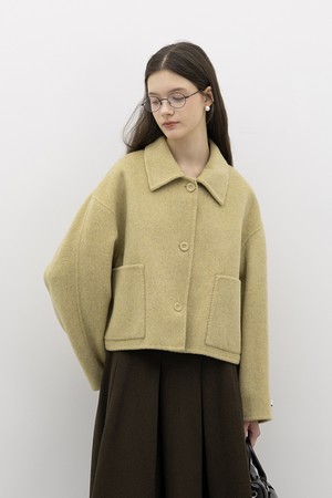 Slate mist short coat_2color