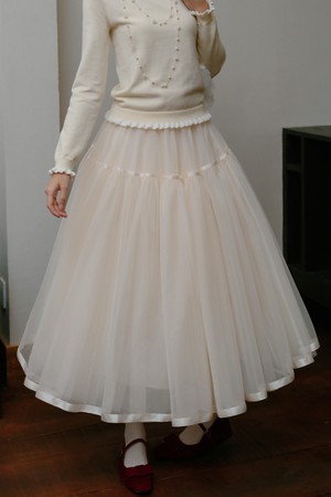 Fairy mesh a-line skirt