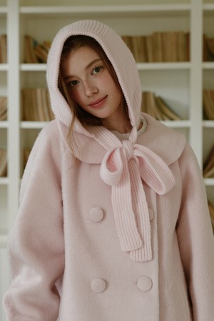 Ribbon knit balaclava