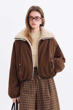 Fur reversible jacket_2color