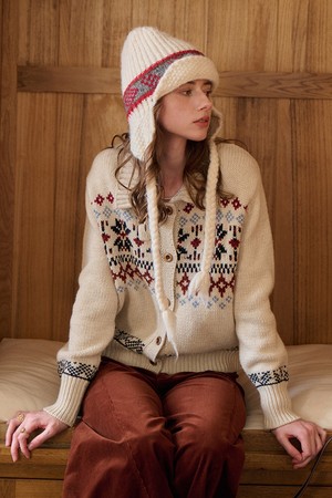 Island knitted cardigan