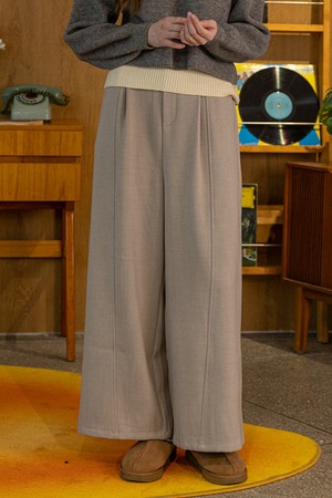 Loose-fitting daily pants_2color