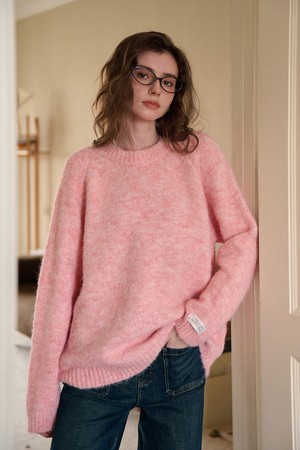 Silhouette crew neck knit_4color